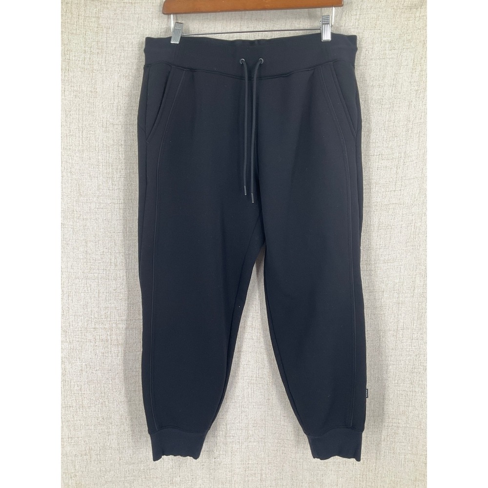 Athleta Altitude Jogger Women L Black Polartec‎ Power Stretch Fleece Gorpcore